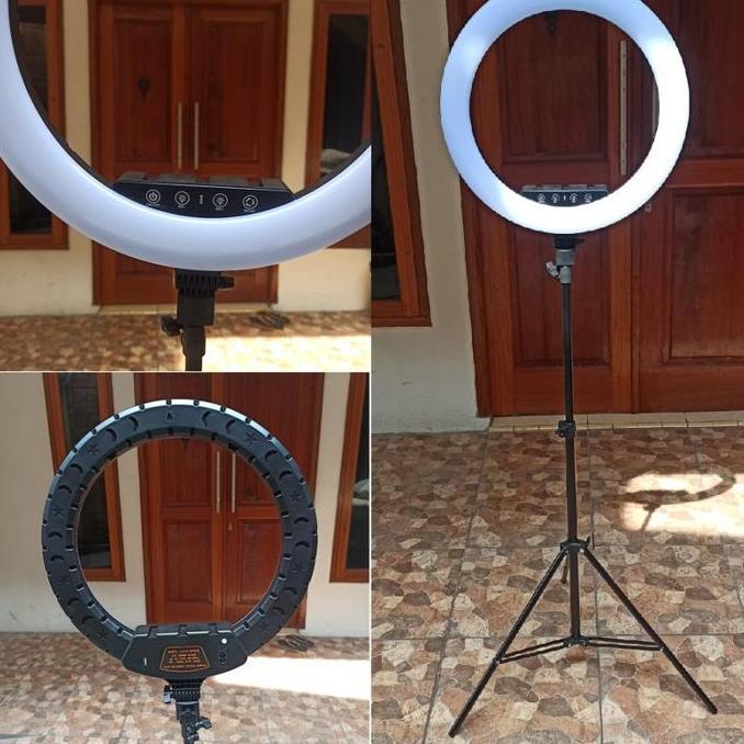 Xxct- Ringlight Led Ring Light Lampu Hias Mua Led 3 Mode Diameter 40Cm Besar