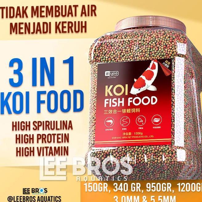 Pakan Ikan Koi Pelet Ikan Koi 3 Mm Spirulina Growth