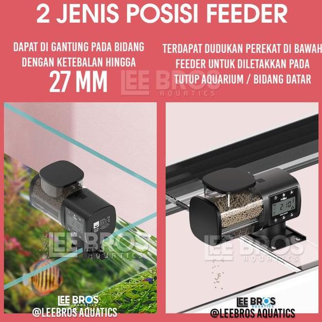 Automatic Fish Feeder 750 Ml Pakan Ikan Otomatis Auto Fish Feeder Smart Fish Feeder With Bluetooth