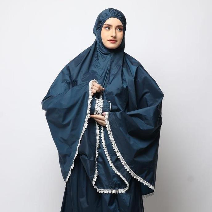 Terjangkau Ds Modest Mukena Travel Premium Waterproof Pouch Mini - Jasmine Atasan Bawahan