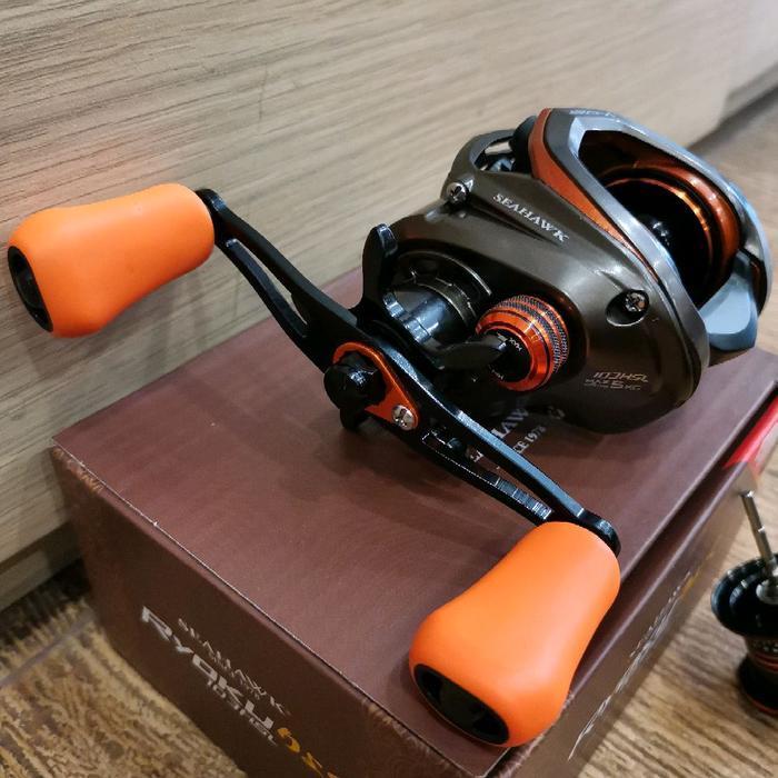 (Ready) Reel Pancing Seahawk Ryoku 103Hsl Baitcasting Free Shallow Aluminium Spool Bestseller