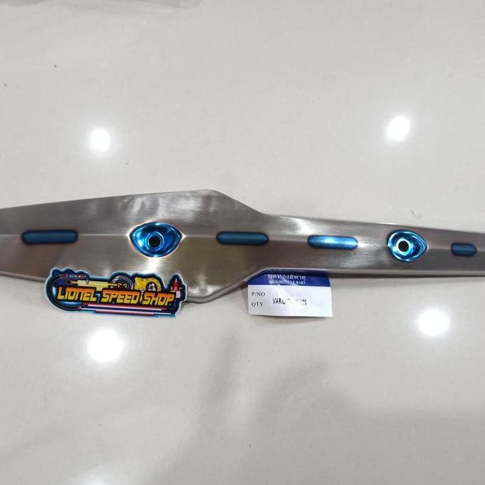 lis tameng knalpot vario 125 titanium tameng silver vario 125 150 old