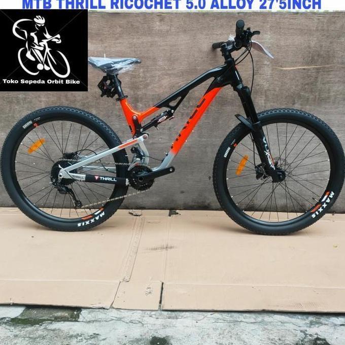 Terlaris Cuci Gudang Khusus Gojek/Grab)Sepeda Gunung Mtb Thrill Ricochet 5.0 Alloy 27'5Inch