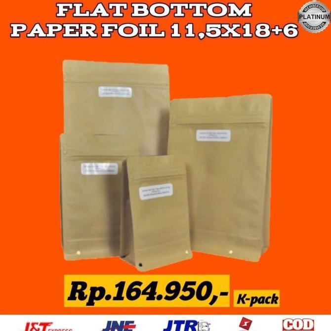 FLAT BOTTOM PAPAERFOIL 11.5 x 18 + 6 - KPACK