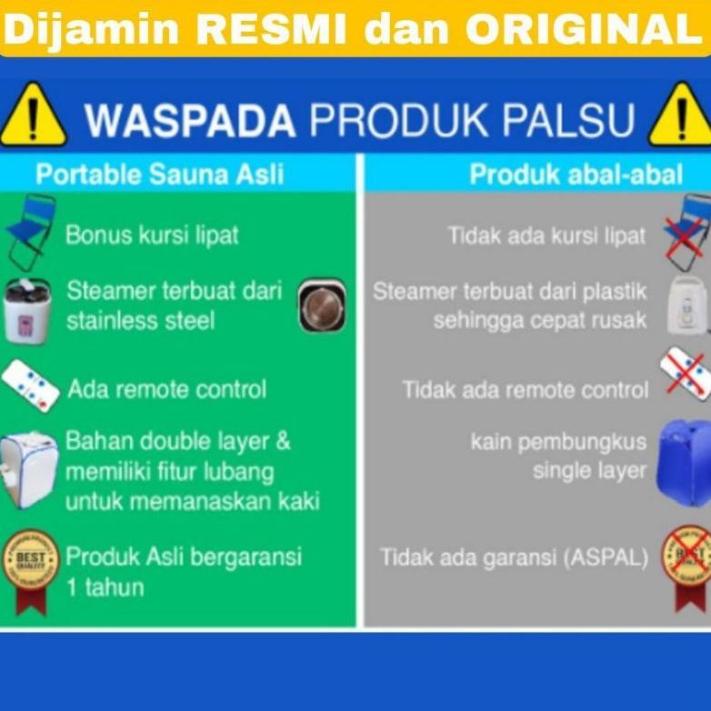 CUCI GUDANG De Hoom  NEW Portable Steam Sauna - DR Hoom Portabel Steam Sauna