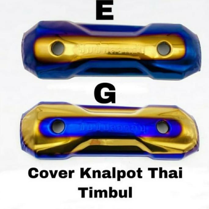 Tameng Knalpot Zoomer Two Tone Tulisan Thailand Beat Scoopy Vario 110