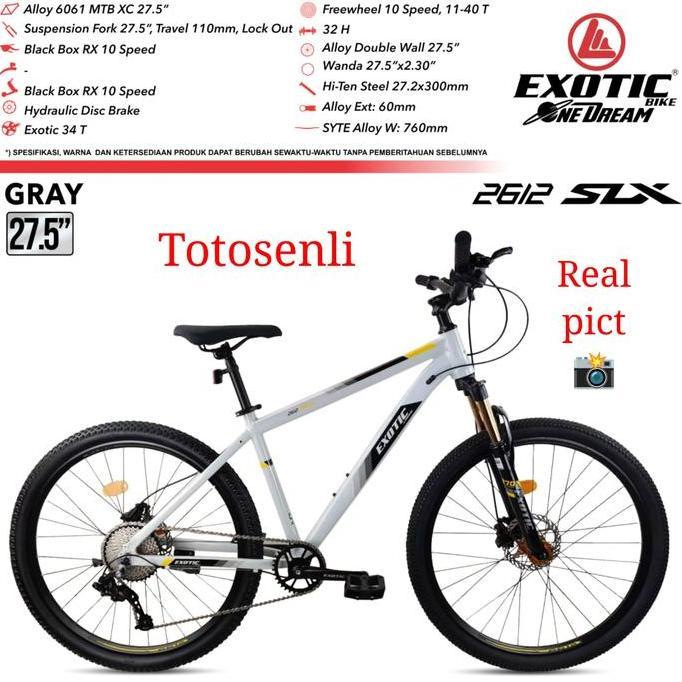 Terlaris Terbaru Sepeda Gunung Mtb 27,5 Inch Sepeda Gunung Exotic 2612 Slx Sepeda Gunung
