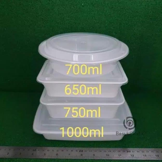 Thinwall Box Putih 750ml / Thinwall Putih kotak thinwall easypack