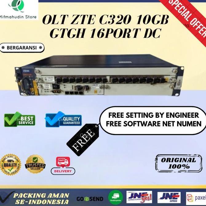 TERMURAH - OLT ZTE C320 10GB GTGH 16PORT DC