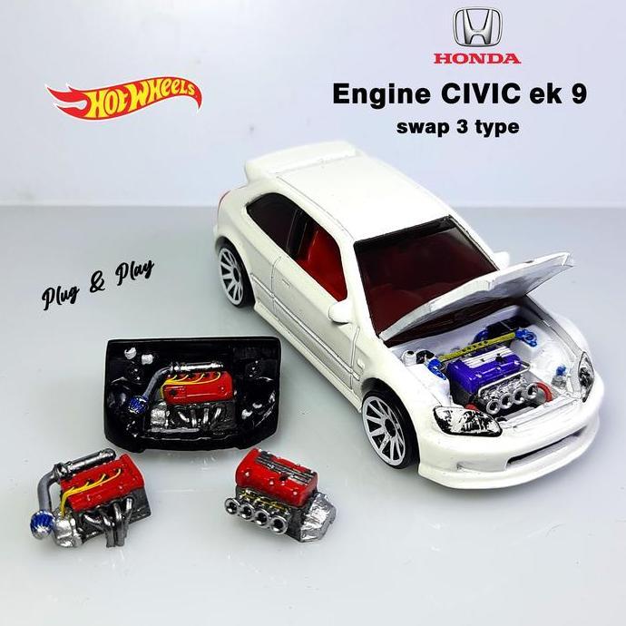 ENGINE HOTWHEELS CIVIC EK9 SWAP KODE 93