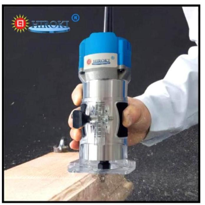 TERMURAH HIROKI HR-370 Mesin Profil Kayu Mini Router Handle Wood