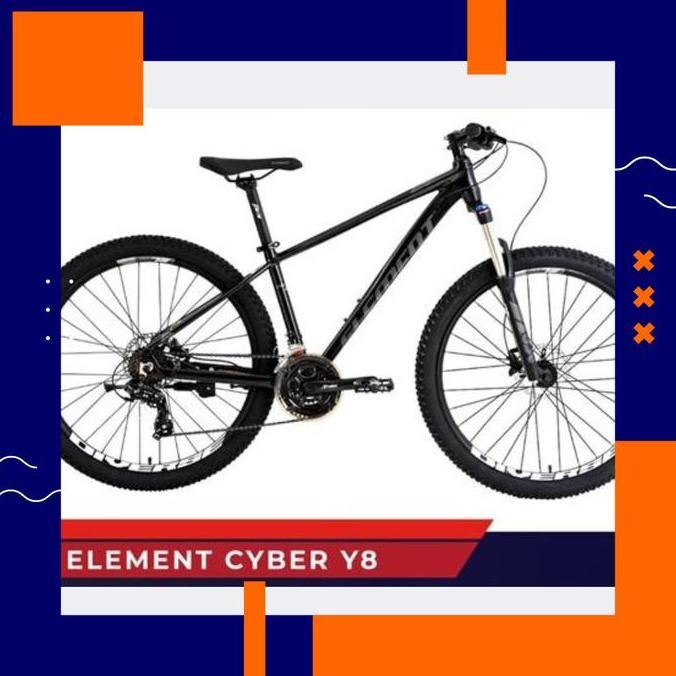 Terlaris Sepeda Gunung Mtb Element Cyber Y8 27.5 Inch Black Gold