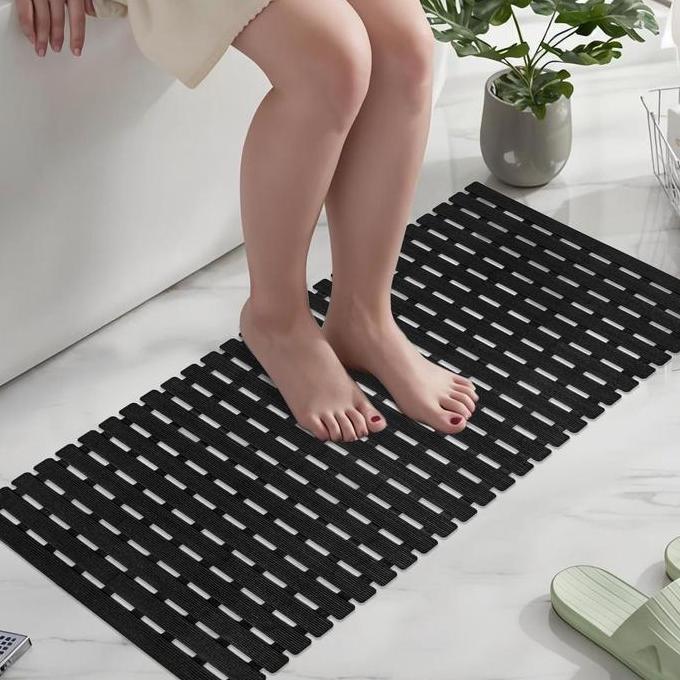 Banfososhop99 - 43X12Cm Keset Anti Slip Kamar Mandi/Keset Kamar Mandi Anti Slip Tebal Alas Kamar Man