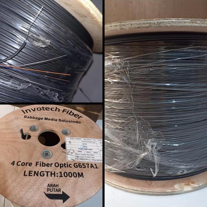 Dropcore 4 core 3 seling fiber optic dropcore 4core 3seling Invotech