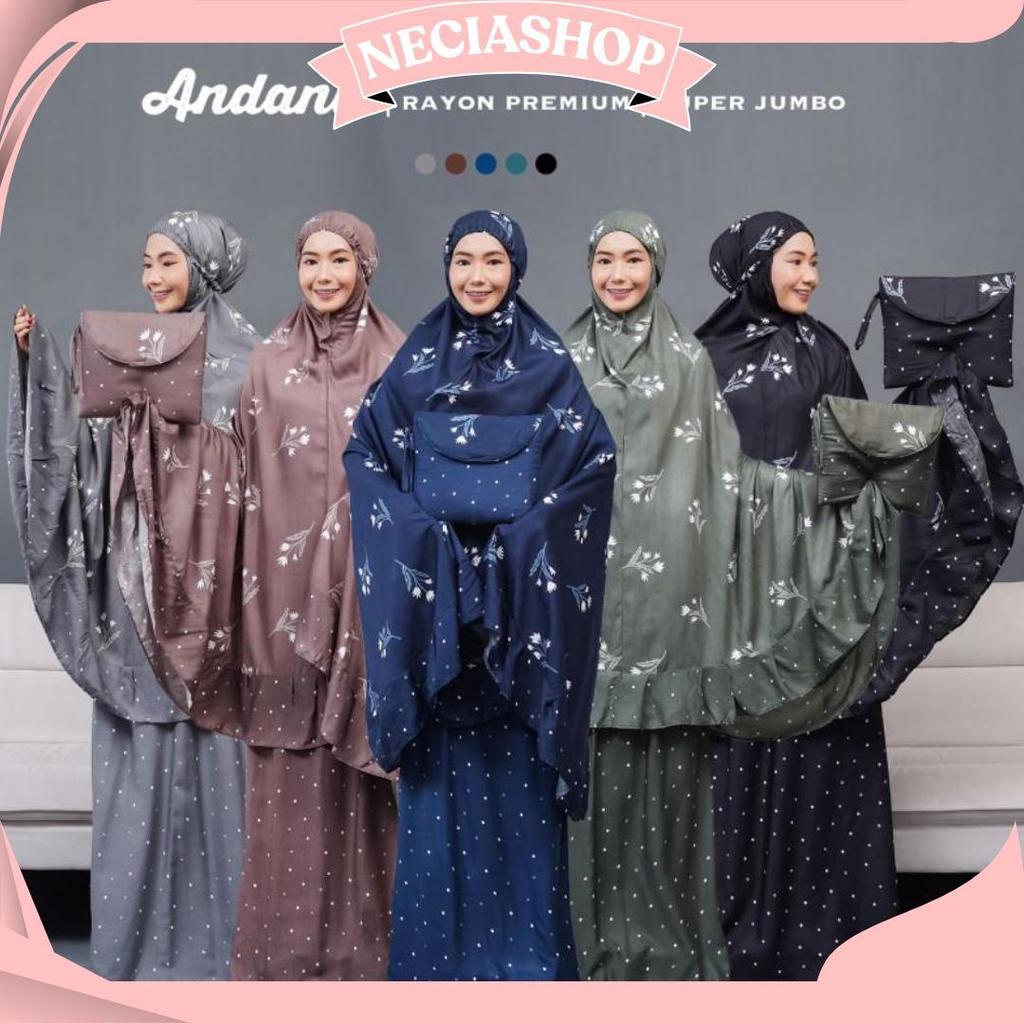 Mukena Dewasa Katun Rayon Premium Super Jumbo Bahan Jatuh Dan Adem Mukena Traveling Motif Cod