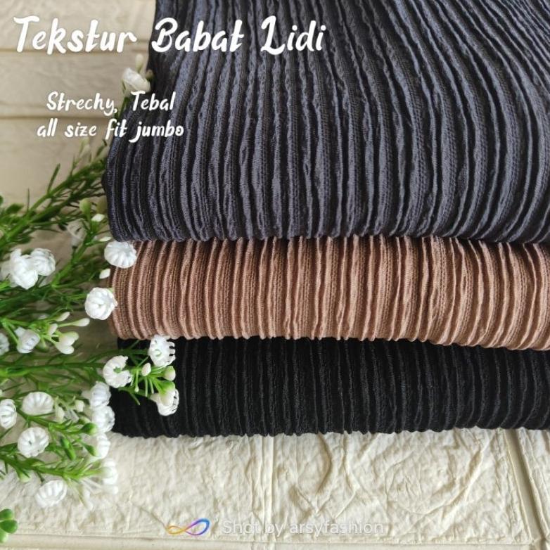 ROK SPAN BABAT LIDI PLISKET- Rok Span Wanita Plisket Tebal Fit Jumbo 2.2