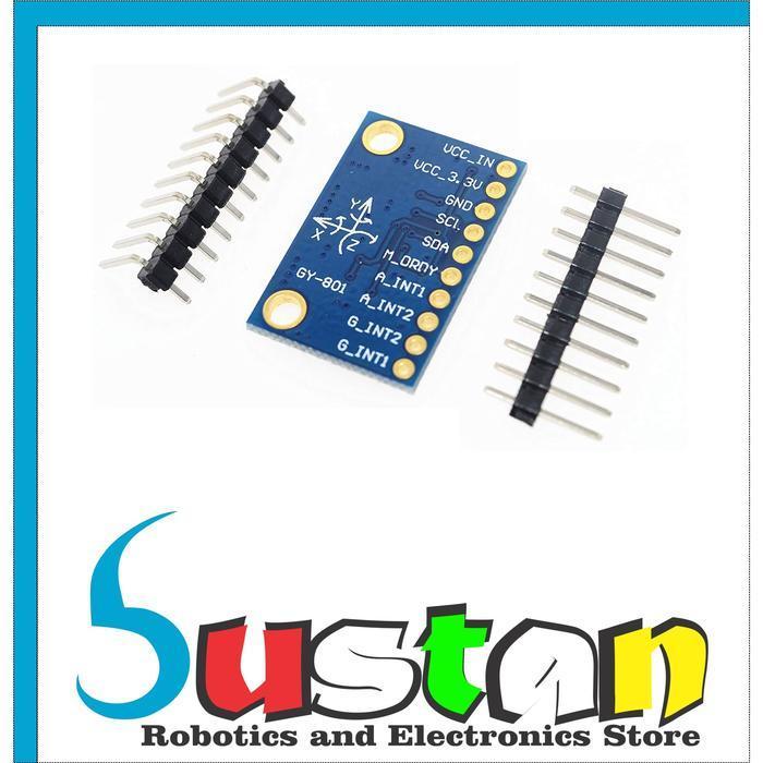 Gy-801 10Dof 9-Axis Indicator L3G4200D Adxl345 Hmc5883L Bmp180 Module New Stok