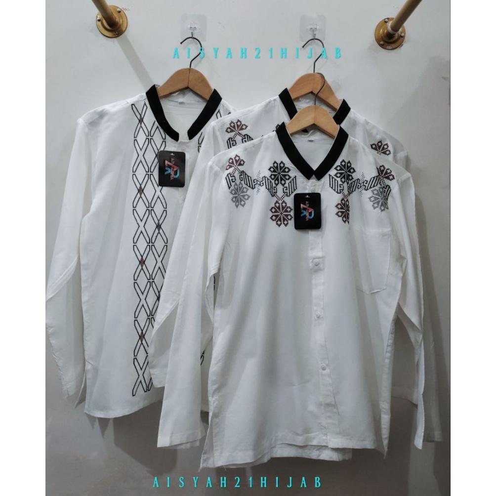 Saless Aisyah21Hijab | Baju Koko Lengan Panjang & Pendek | Dewasa & Remaja | White