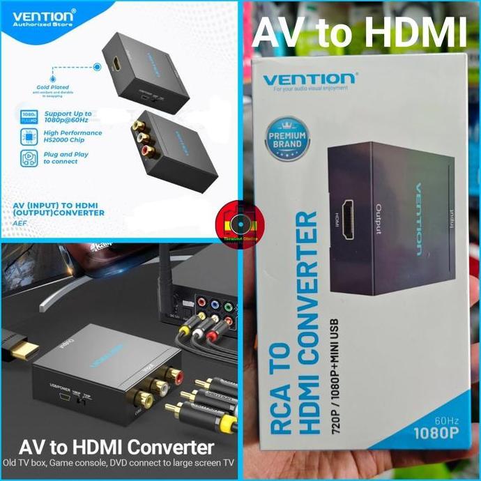 VENTION AV to HDMI AEF atau HDMI to AV AEE Adapter AV2HDMI HDMI2AV