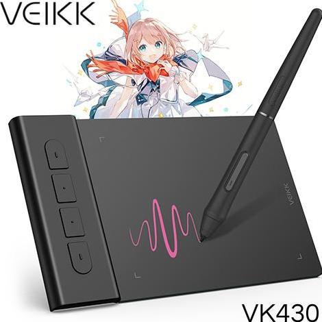 VEIKK VK430 Digital Graphic Drawing Pen Tablet OSU Altr S640 VK640 A30