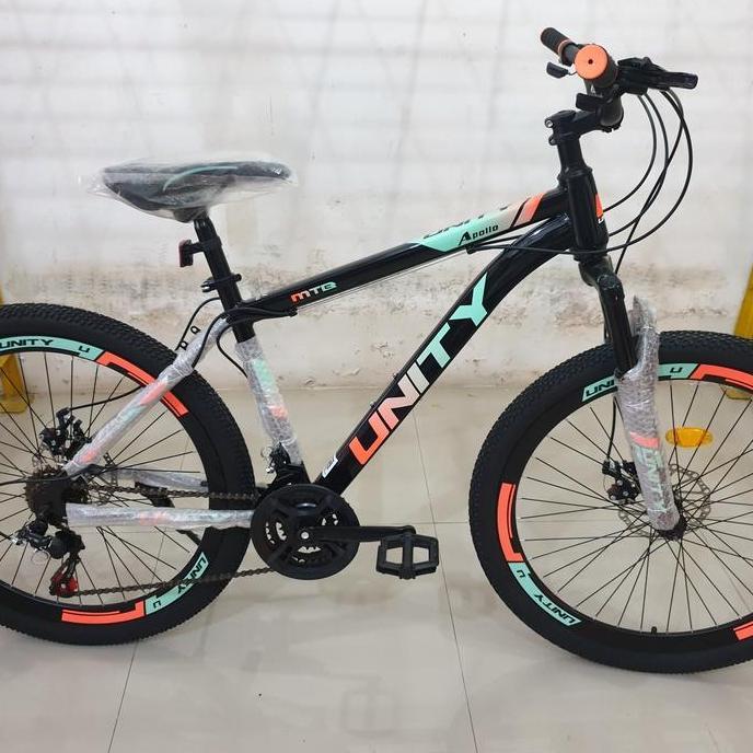 Terlaris Sepeda Gunung / Sepeda Mtb 26 Inch Unity ( Velg Tinggi ) Orange Tosca