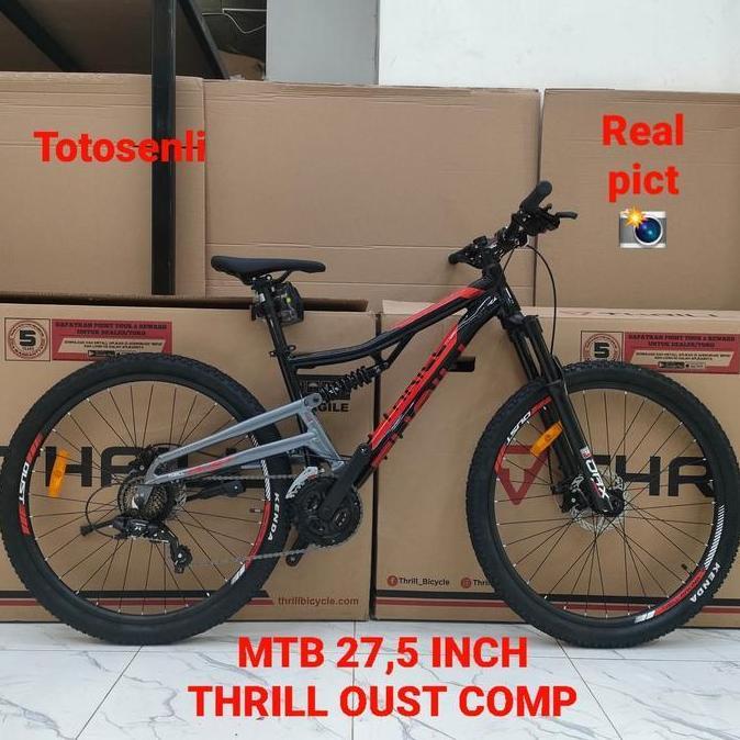 Terlaris Promo Spesial Sepeda Gunung Terbaru Mtb 27,5  Thrill Oust Comp Sepeda Gunung Cocok Untuk De
