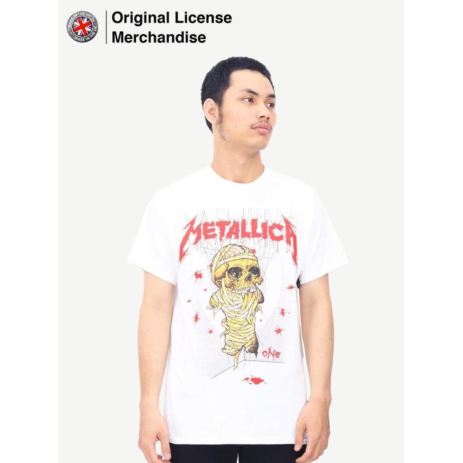Kaos Baju Metal Band Musik Pria Unisex METALLICA Original One Landmine