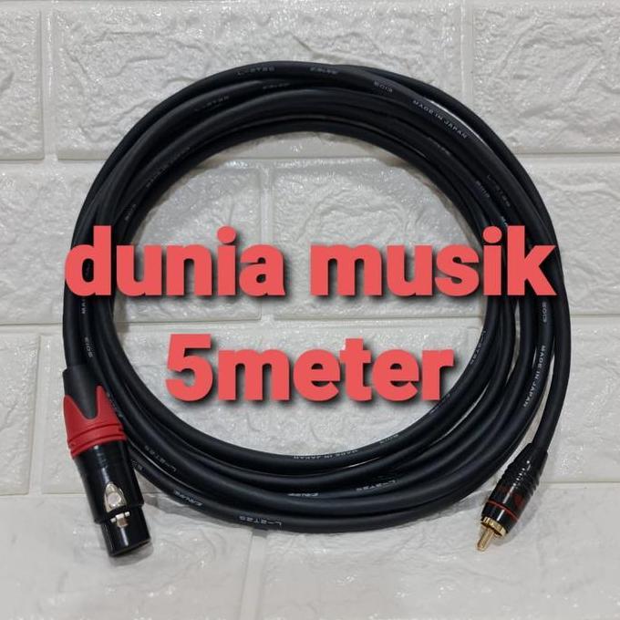 DR128 >> kabel Jack Canon xlr female to rca male / Jack rca ke Canon cewek