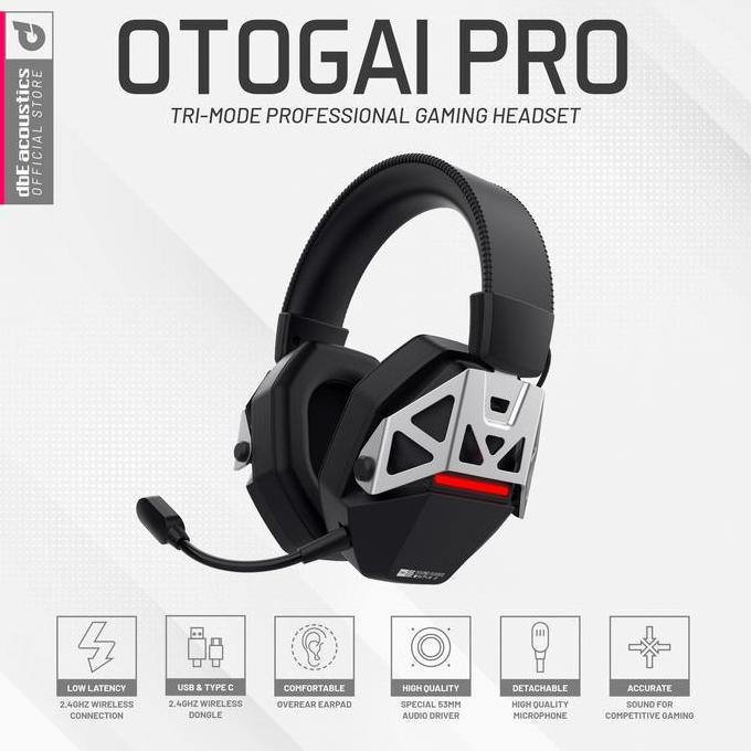 mbayem78 - dbe otogai pro tri-mode proffessional gaming headset wireless