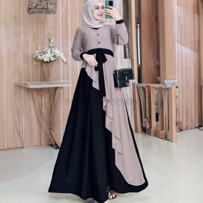 Termurah / Hot Sale Nilam Maxy - By Uais Pakaian Baju Muslim Dress Nilam M / L / Xl / Xxl Dress Baju