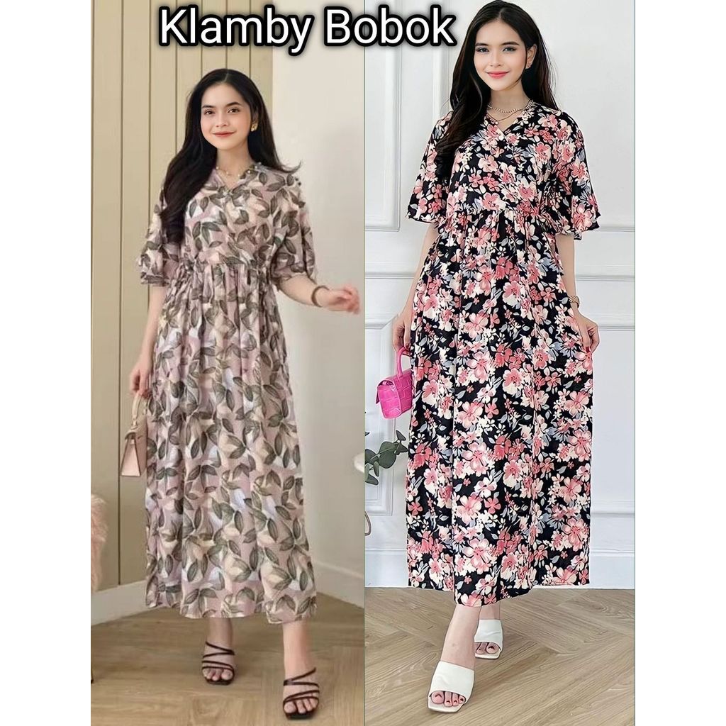 Daster Kimono Rayon lengan Lonceng Panjang Semata Kaki Busui Wanita Dewasa Kekinian