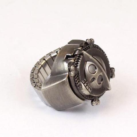 VINTOP Luffy Jam Cincin Bentuk Tengkorak Super Elegan Original One Piece Jam Tangan Cincin Antik