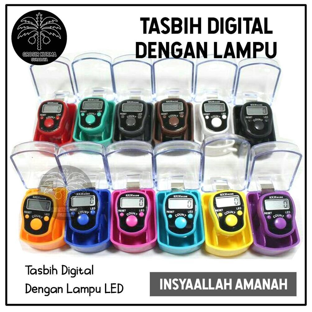 Harga Miring Tasbih Digital Led Alarm Buzzer Model Cincin Box Mika Miniatur Arab Sholat Wirid Souven