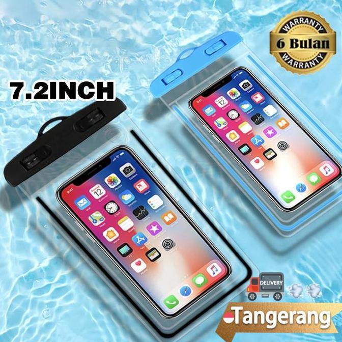 DEWALY Waterproof Bag Hp Kantong Hp Anti Air Waterproof Case Handphone Tas Plastik Holder Motor