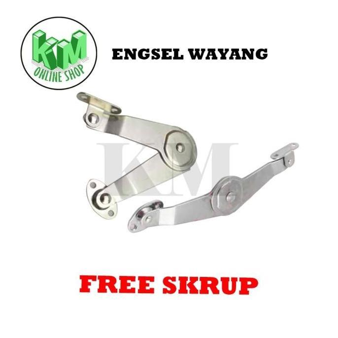 Engsel Wayang Kecil / Engsel Salon / Engsel Jendela Free Skrup Allshop