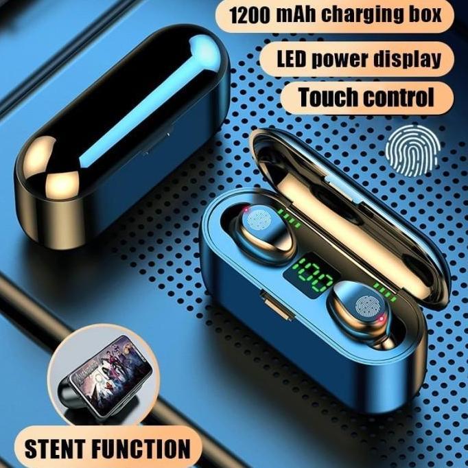 Headset Wireless TWS F9-8 Bluetooth Earphone Hifi Sound Quality