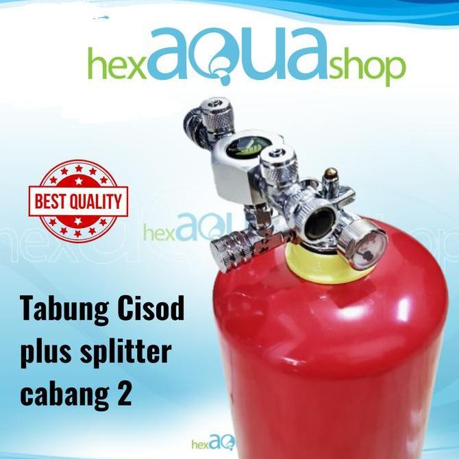 Tabung CO2 Diy + Splitter cabang 2 - Cisod Ragul -Tabung apar 1kg 2kg
