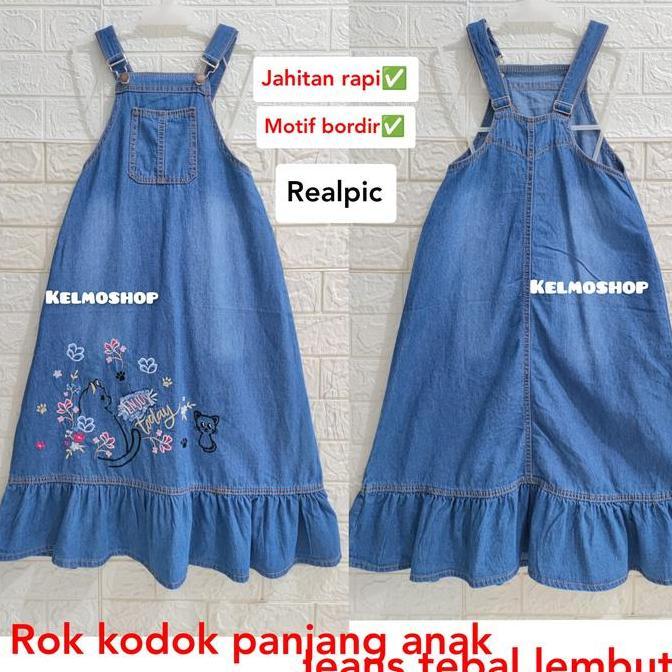 AI91 }} /overall/wearpack/jumsuit/rok kodok panjang jeans anak perempuan berkualitas/jumsuit anak/ba