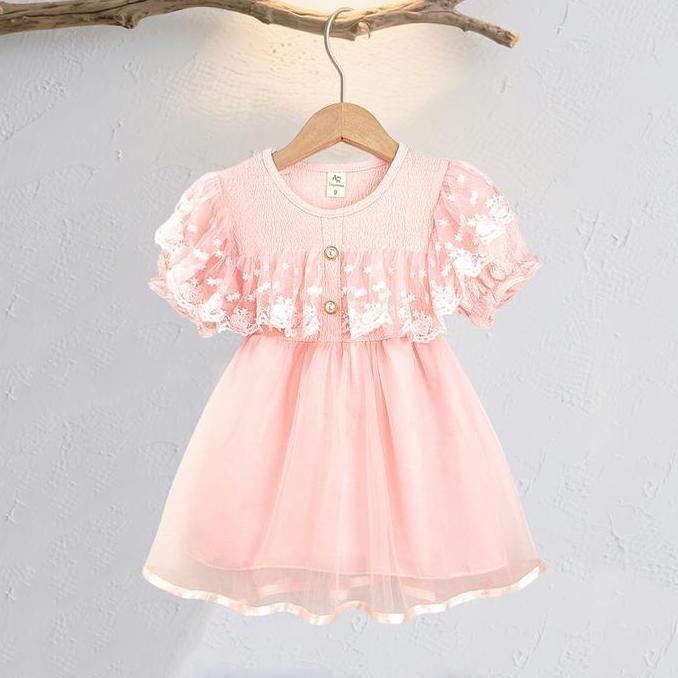 AI51 }} ANGENIUS CPR Dres Anak Perempuan Pendek Dengan Bahan Knit & Tutu Tile Premium Style Kekinian