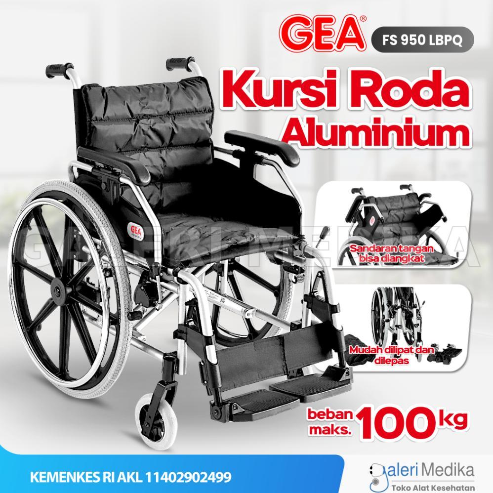 Kursi Roda Aluminium Velg Racing GEA FS 950 LBPQ / FS950 LBPQ / FS-950 LBPQ - Aluminium Wheelchair