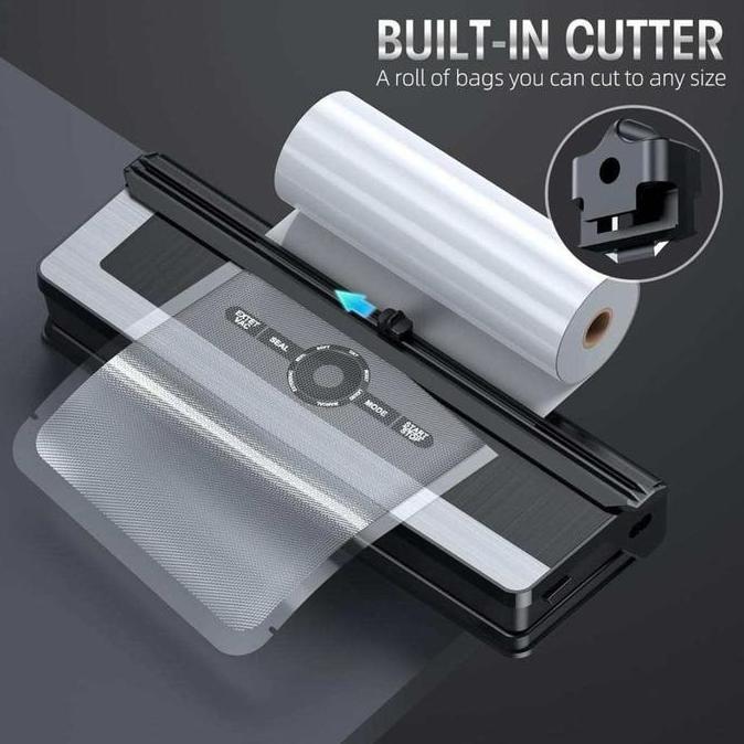 Lansungsand- Vacuum Sealer Makanan Mesin Vakum Vacum Seal Alat Press Food Segel Sealers Putih