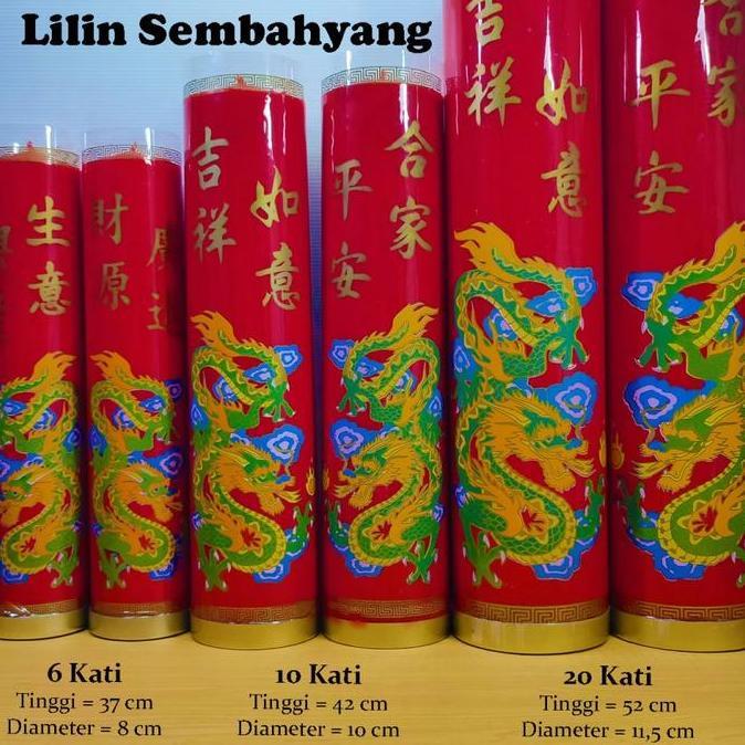 Lilin Sembahyang Merah 6 Kati ICA