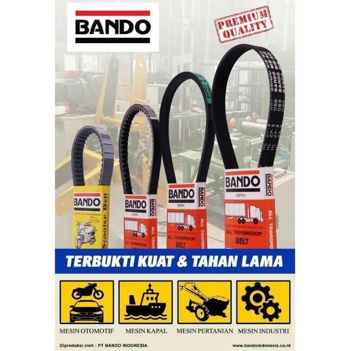 Waare- Vanbelt / Fanbelt V Belt Green Seal Bando A 89 Atau A89 Atau A-89