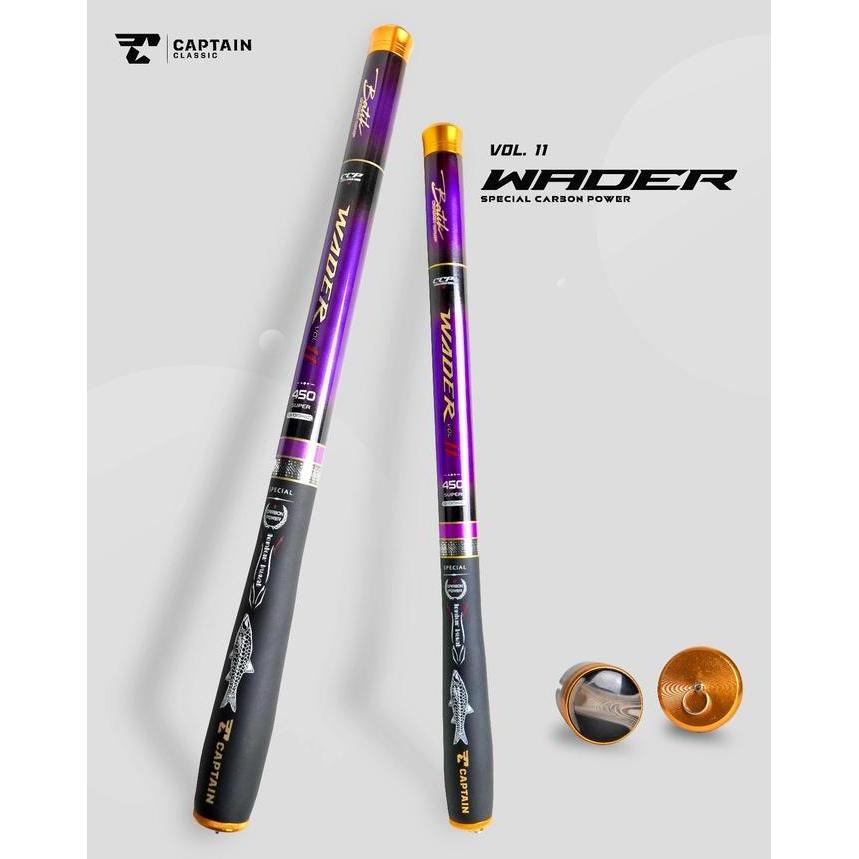 Tegek Captain, Tegek Carbon Captain Wader Volume 2, Ruas Ulir Motif Batik 1,8M 2,1M 2,4M 2,7M 4,5M +