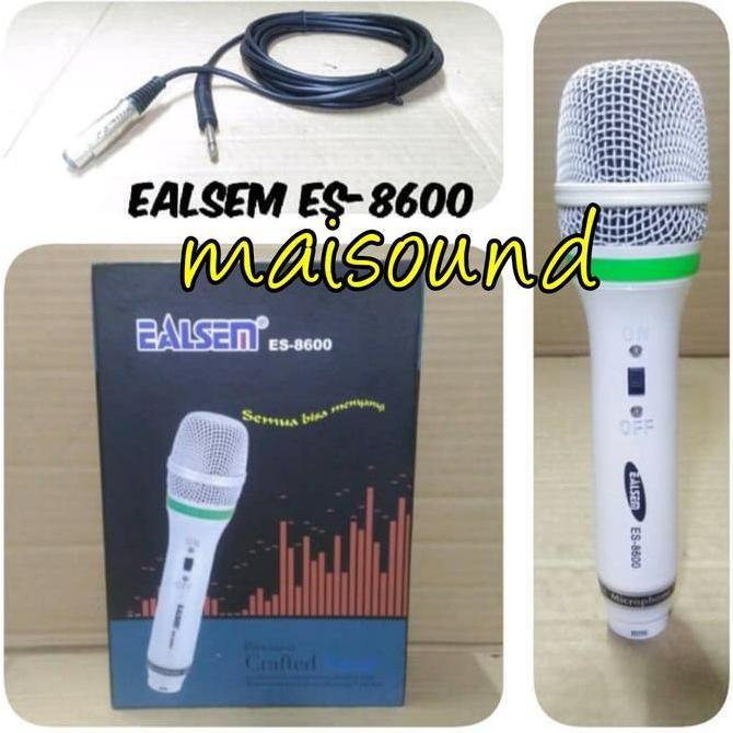 Promo MIC KABEL EALSEM ES8600 MICROPHONE EALSEM ES 8600 FREE KABEL Diskon