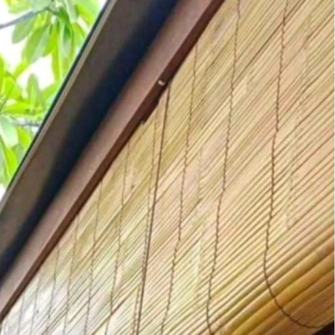 tirai bambu outdoor minimalis ukuran 2x2m plus tali dan katrol