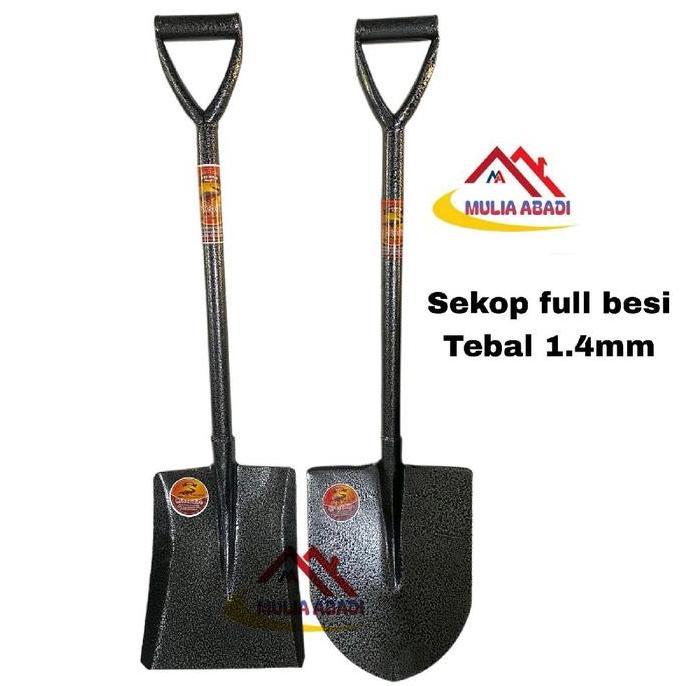 Lansungkirim- Sekop Pasir Full Besi Lancip/Sekop Pasir Hamertone Lancip