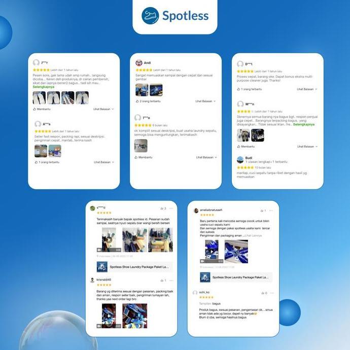 Spotless Shoe Laundry Package - Paket Laundry Pembersih Sepatu Usaha Lengkap Terlaris