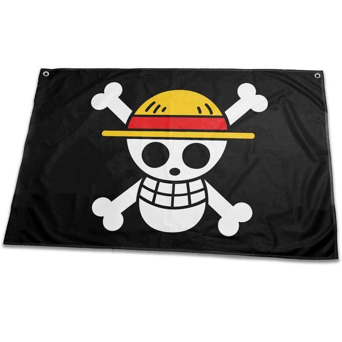Pilpilpul- Nazhifa Printing - Bendera One Piece - Poster Kain Bendera One Piece, Luffy Jolly Roger U