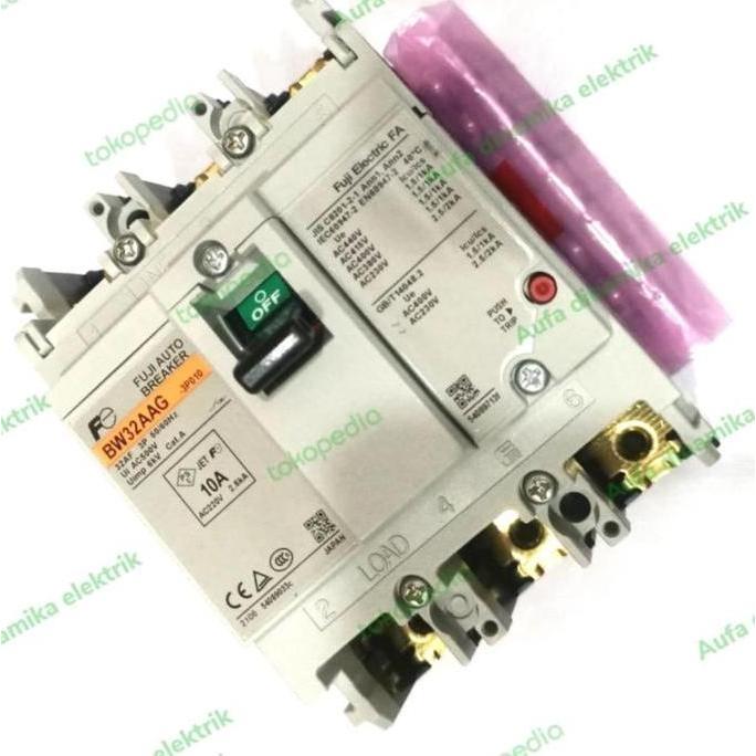Promo BW32AAG 3P 3A 5A 10A 15A 20A 32A FUJI ELECTRIC MCCB BW32AAG 3P Diskon